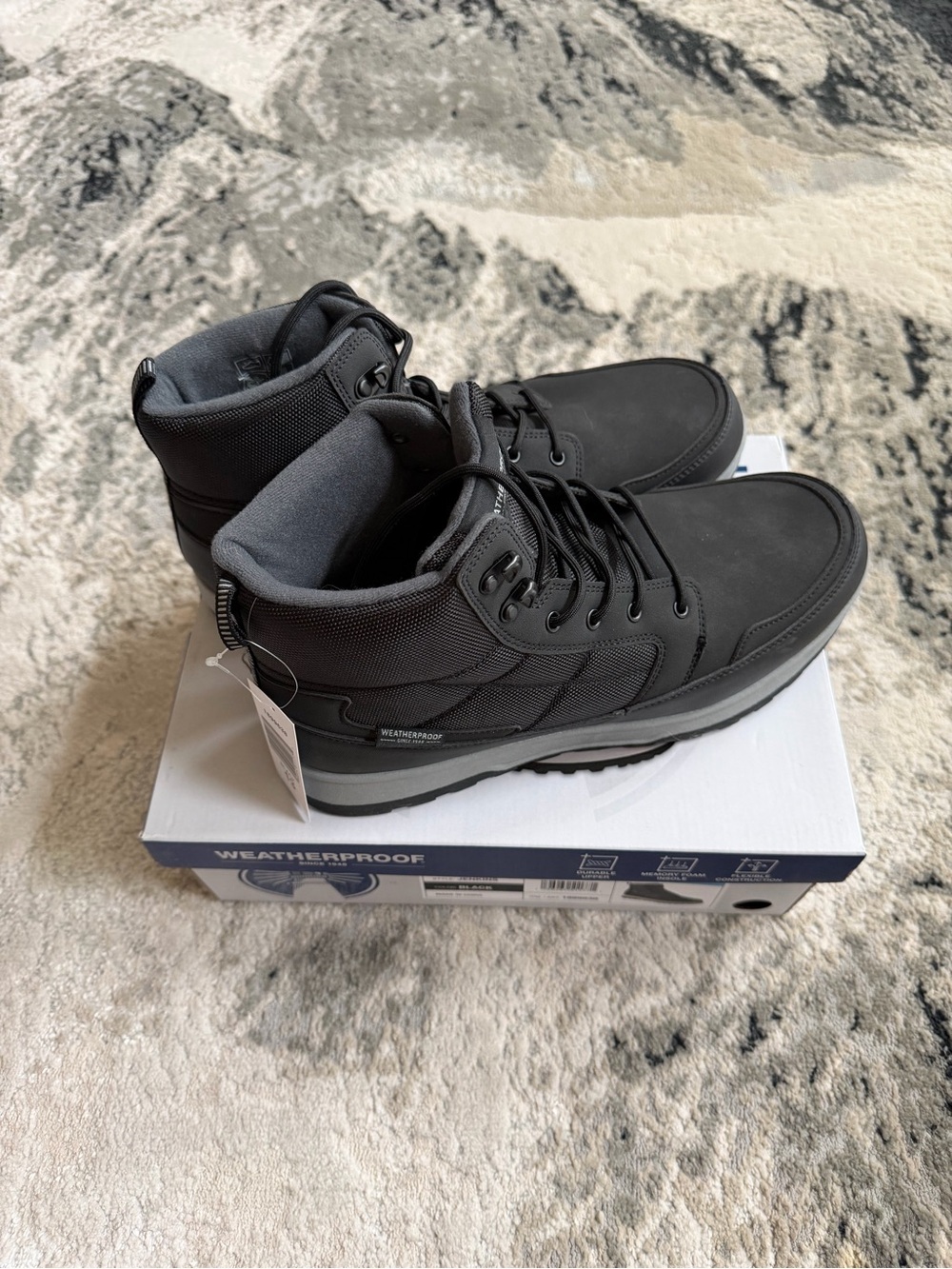 Weatherproof Men’s Sneakerboots Boots Size 13 men’s Black Jenkins Style